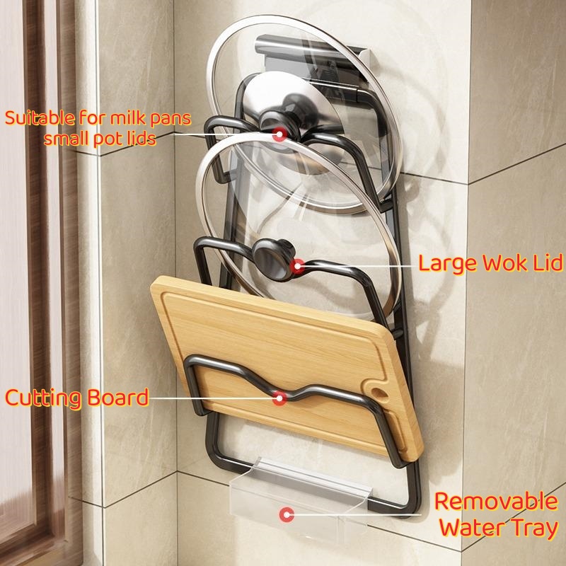 Home Cooking Delivery - Suporte de Parede para Tampas de