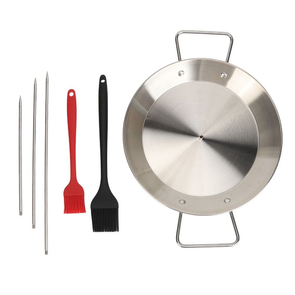 Paella Pan Steel - Conjunto de Espetos Verticais de Aço