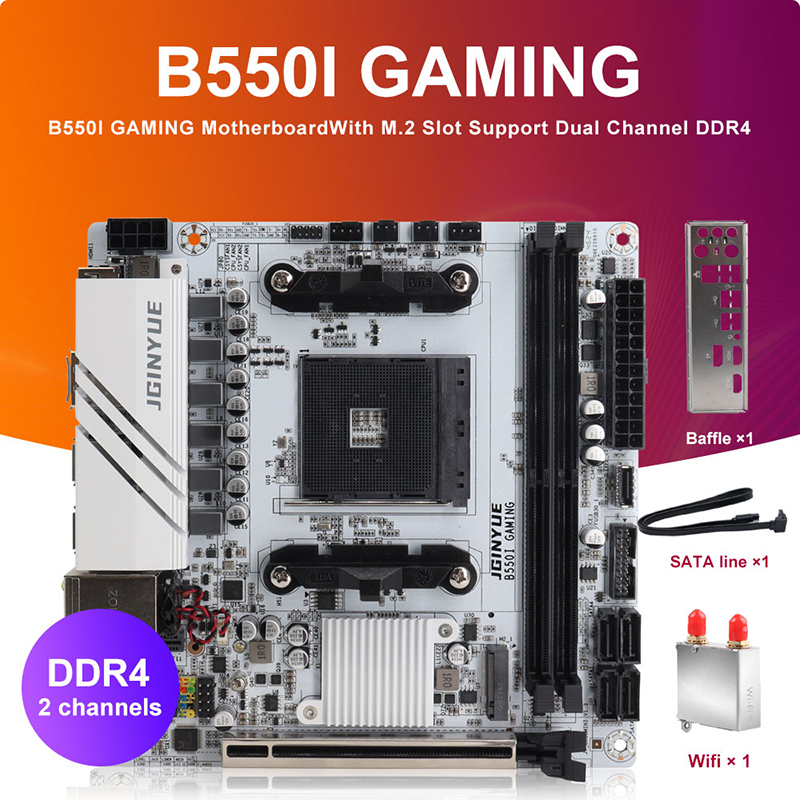 Home Cooking Videos - JINGYUE B550I GAMING Placa-mãe AM4 PCIe