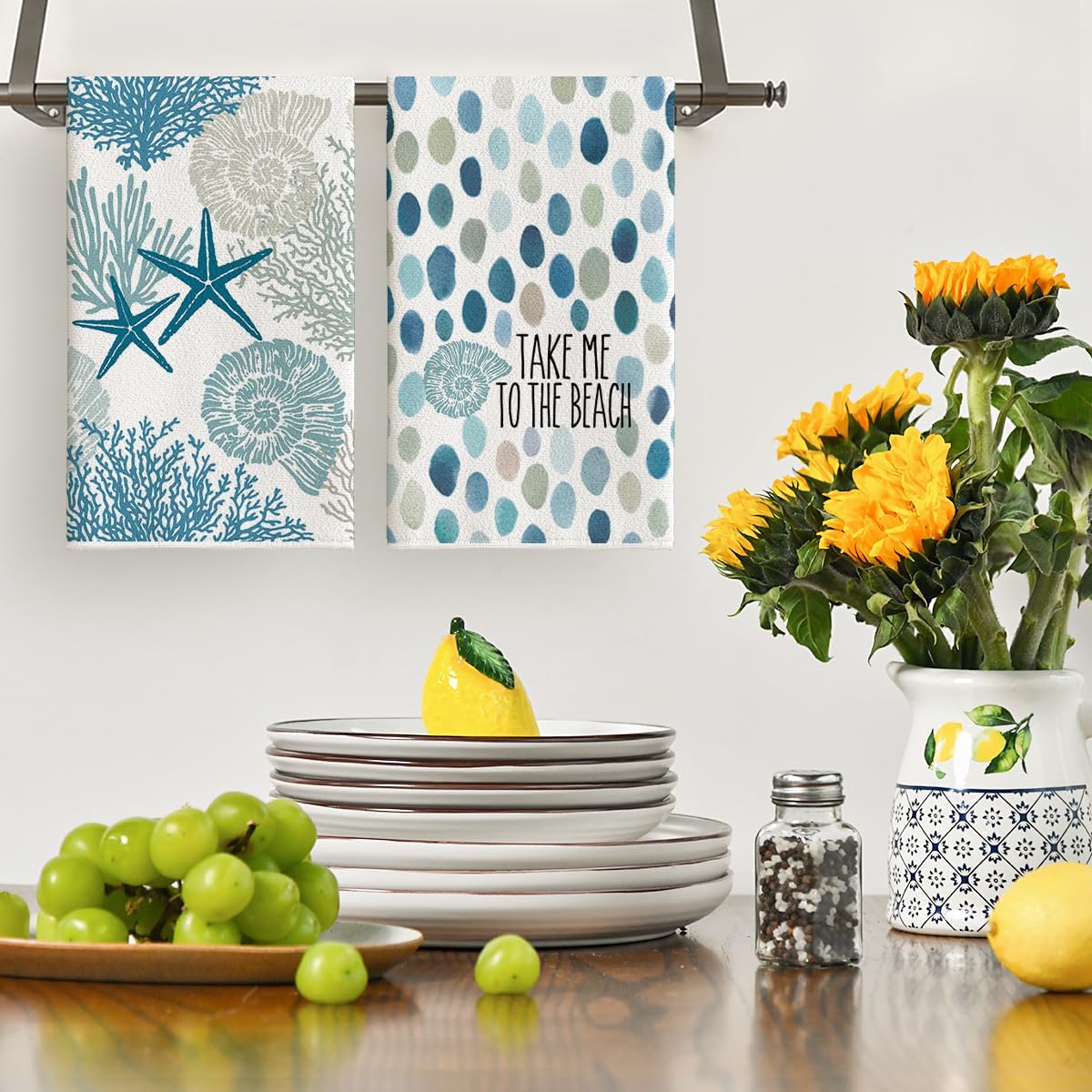 Conjunto de 4 Toalhas de Cozin - Home Cooking Is The Best avaliação e preço