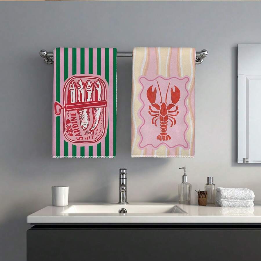 Conjunto de 2 Toalhas de Cozin - Home Cooking Is The Best avaliação e preço