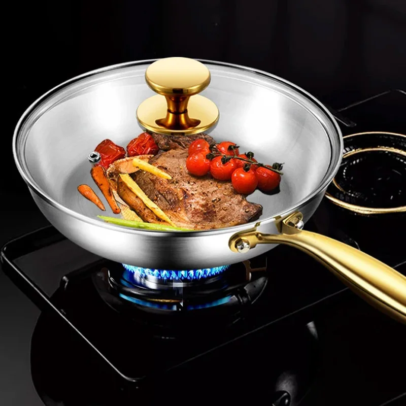 Frigideira com alça dourada de - Paella Pan Steel avaliação e preço